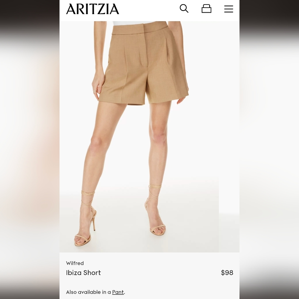 Babaton light aqua high waist shorts